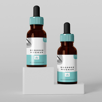 Boîtes d'emballage personnalisées pour flacons compte-gouttes d'huiles essentielles pour soins de la peau, 30 ml, 15 ml, 10 ml, 1 oz, emballage en papier cosmétique