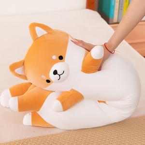 QF Kawaii Corgi Dog Plush Soft Pillow Toy con relleno de algodón PP 70cm de altura-Regalo para niños y adolescentes - Product Image 6