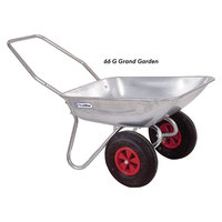 Brouette robuste en acier galvanisé et alliage d'aluminium avec plateau en aluminium, OEM pour outils de chantier