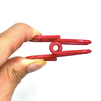Clips de reliure multi-usages en gros, clips métalliques utilitaires, clips en acier revêtus de PVC pour emballages alimentaires, sacs de chips, vêtements