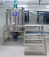Souper liquide lavage électrique vapeur chauffage agitateur veste combinaison réservoir de mélange en acier inoxydable