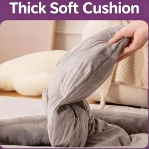 Cama para Mascotas Meiweipet, Cuadrada, Morada, Resistente, de Invierno, con Patrón Sólido, 100% Algodón, Lavable a Mano, para Gatos, Perros y Animales Pequeños - Product Image 2