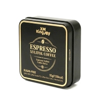 Hete aanbieding Koreaanse suikervrije Xylitol tablet snoepjes in koffievorm, rijke espresso koffiesmaak muntjes