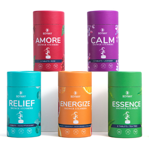 Bombes et diffuseurs de vapeur pour la douche 100% naturels, biologiques et véganes, avec parfum et emballage personnalisables - Product Image 2