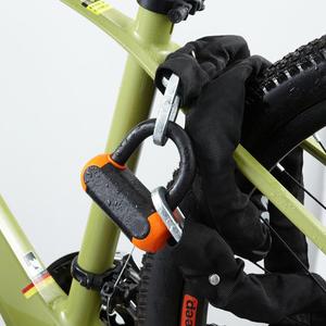 Accessoires de sécurité pour vélos et motos : Antivol portable 2-en-1 pour vélo, chaîne de 1,2 m en acier au carbone et nylon - Product Image 2