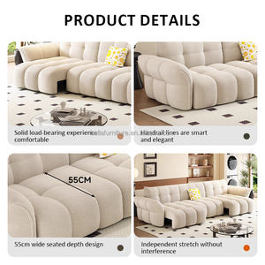 Ghế <span class=keywords><strong>sofa</strong></span> giường gấp gọn bằng gỗ, có thể thu vào điện, không cần tường, đa năng cho phòng khách - Product Image 3