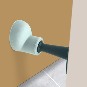 Tope de puerta de silicona sin taladro con diseño de dibujos animados para el hogar, tope de puerta de baño, tope de puerta pequeño anticolisión - Product Image 2
