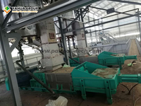 Nieuwe rode palmolieverwerkingsmachine, hoog rendement, volautomatische dubbele schroefextractieplant, roestvrij staal, lange levensduur