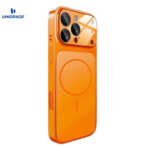 UNIGRACE Nuova Cover Posteriore in Vetro AG Satinato con Pellicola per Obiettivo per IPhone 17 Custodia Magnetica per Cellulare per IPhone 15 16 17 Pro Max - Product Image 6