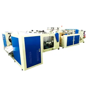 Two Line Automatic High Speed Poly Shopping Bag Garbage Bag Making Machine