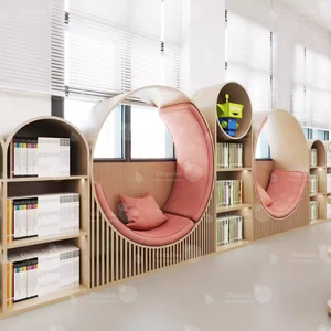Chiquitos Cozy Reading Nook avec étagères dans une bibliothèque moderne Espace pour enfants Familles <span class=keywords><strong>Maternelle</strong></span> amd Darecare Center - Product Image 6