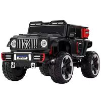 Nouveau SUV électrique tout-terrain avec télécommande, sièges en cuir double et roues en EVA, voiture jouet 12V 4 roues