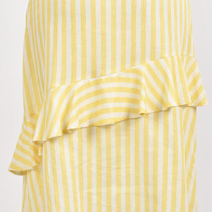 New Arrival Cotton Linen Blend Skirt Wholesale Digital Print 3D Floral <b>Motif</b> Skirt - Product Image 5