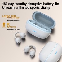 D04 Écouteurs Bluetooth sans fil à conduction aérienne, type clip d'oreille ouvert