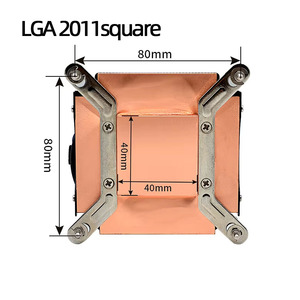 Hot bán 1U máy chủ <span class=keywords><strong>CPU</strong></span> Fan 4 pin hai bóng mang bộ vi xử lý LGA115x 4pin PWM Đồng tdp100w quạt làm mát cho các máy chủ 100000 giờ - Product Image 4