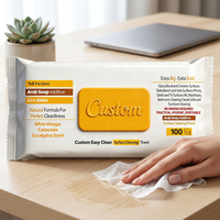 Prix usine facile à nettoyer tout usage nettoyage lingettes humides jetable multi-surfaces nettoyant serviettes humides nettoyage à la main tissu humide