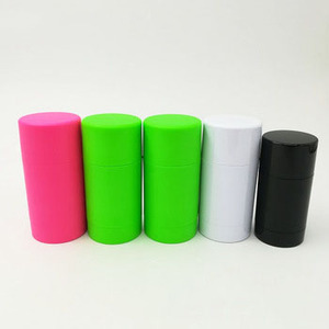 ODM OEM vide en plastique AS forme ronde mat vert rose couleur déodorant bâtons conteneur bouteille 15ml 30ml 50ml 75ml fabricant/vente en gros - Product Image 1