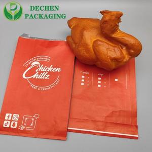Roasted Chicken Holder Bag Grease Proof Paper Bag for Food