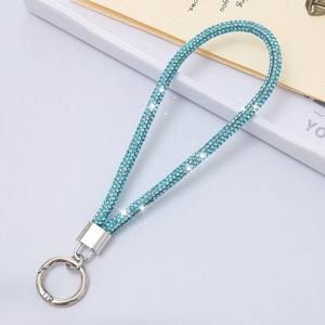 Luxe diamant paillettes étui de téléphone portable chaîne à breloques Bling cristal strass dragonne corde bracelet Anti perte <span class=keywords><strong>porte</strong></span>-clés - Product Image 5