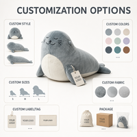 Peluche personnalisée Lion de mer, directement de l'usine, à partir de vos croquis, OEM ODM, pour marques IP originales
