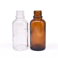 Flacon compte-gouttes de graduation en échelle brun ambré de 1 oz 30 ml avec marquages de mesure