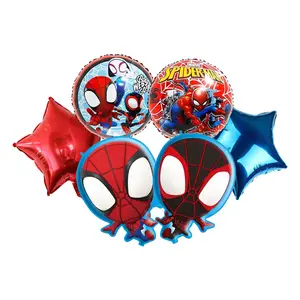 2022 Nieuwe Ontwerp Spider Man Super Hero Folie Ballon Jongen Verjaardag Favor Thema Party Ballon Decoratie Cartoon Karakter Ballonnen