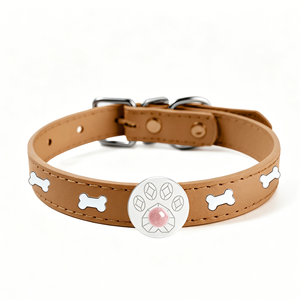 Collare per Cani in Pelle Personalizzato con Nome e Alfabeto, Alta Qualità, con Cristalli - Product Image 4