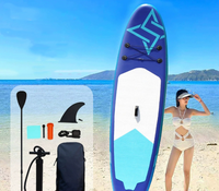 Planche à pagaie gonflable 10'6'' pour le yoga et le surf-Deck EVA antidérapant