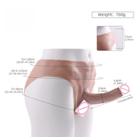 Equipo Sexual: Pene Hueco con Pantalón de Cuero Triangular, Productos Sexuales para Hombres y Mujeres, Decoración Pseudofemenina