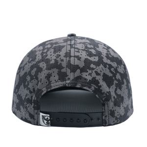 Casquette Snapback XXL personnalisée à 7 panneaux, en tissu camouflage imperméable et respirant avec élasthanne, idéale pour les grandes têtes, avec logo en caoutchouc - Product Image 4