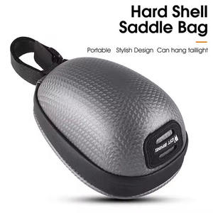 Sacoche de selle de vélo WEST BIKING portable à ouverture large avec support pour feu arrière, sacoche de selle de vélo étanche à coque rigide pour vélo de route - Product Image 3