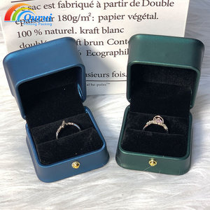 PU Leather Jewelry <b>Box</b> Square Ring <b>Box</b> Magnetic Closure Velvet Lined Jewelry Packaging Case for Necklace <b>Earring</b> <b>Gift</b> - Product Image 1