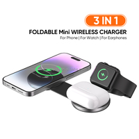 Chargeur sans fil magnétique pliable Qi2 15W, station de charge 3 en 1 pour Apple Watch, Airpods, iPhone, chargeur Apple