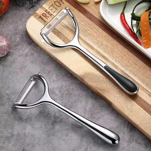Stainless Steel Fruit Peeler <b>With</b> Black Handle For Kitchen Vegetable Potato Peeling <b>Tool</b> - Product Image 1