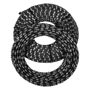 Cuerda de alambre de corte de piedra de sierra de alambre de cantera de diamante Toolstar de 11,5mm para máquina de cantera de granito de mármol