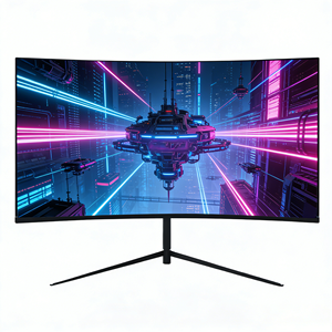 Monitor Curvo para Juegos de <span class=keywords><strong>24</strong></span> <span class=keywords><strong>Pulgadas</strong></span>, 144Hz, Pantalla LCD para Oficina y <span class=keywords><strong>PC</strong></span>, con Resolución de 1920x1080 - Product Image 2