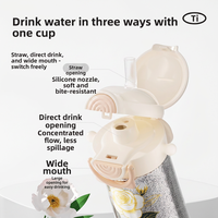 Vente en gros de gobelets isothermes en titane pur sans BPA pour enfants, personnalisables OEM ODM, tasses à paille pour enfants, biberons pour bébés