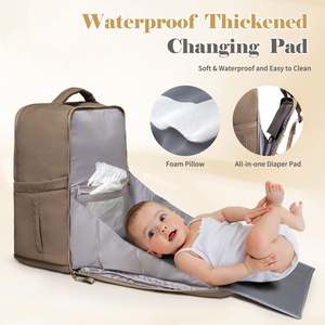 Bolsa de Pañales Ligera de Gran Capacidad, Mochila con Múltiples Bolsillos y Opciones de Transporte Versátiles - Product Image 2