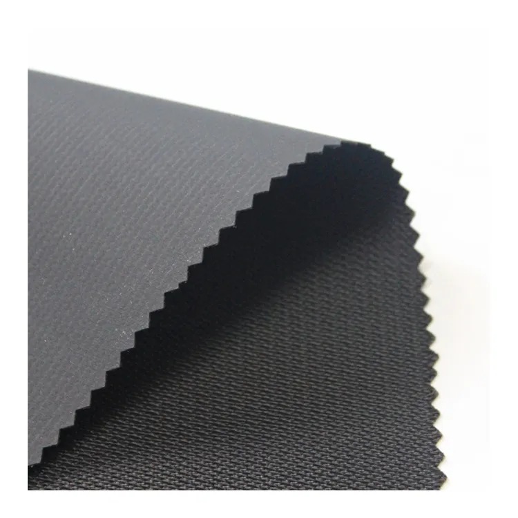 Blade Pattern PVC Knitted Jersey Polyester Twill Fabric For Tent Handbag Pull-up Box
