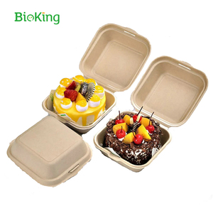 Boîte de restauration rapide à clapet biodégradable à emporter sans PFAS 9x6 jetable canne à sucre bagasse à clapet DDP USA - Product Image 5