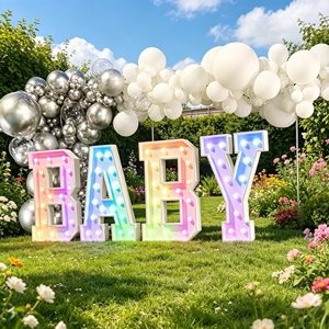 Letras Decorativas LED Luminosas y Coloridas Personalizadas en Inglés para una Confesión Creativa - Product Image 2