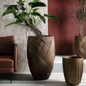 Best Seller vaso da pavimento alto vaso grigio leggero maculato - Product Image 5