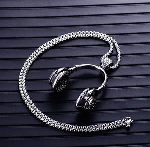 Colar Musical Retrô com Pingente de Fone de Ouvido, Colar Hip Hop para Casais, Colar Artístico Casual, Presente Personalizado para Homens e Mulheres (MOQ 1) - Product Image 3