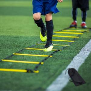 Échelle d'Agilité de 6 Mètres en Gros avec 12 Barreaux et Piquets en Acier, Équipement d'Entraînement de Vitesse et de Pieds avec Sac de Transport - Product Image 6