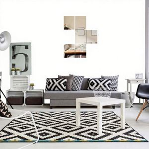 20*20 Cm/Custom High Quality Wholesale Custom Bohemian Modern Flexible <b>Frame</b> Less <b>Small</b> Mirror Combination Self Adhesive Acrylic - Product Image 1
