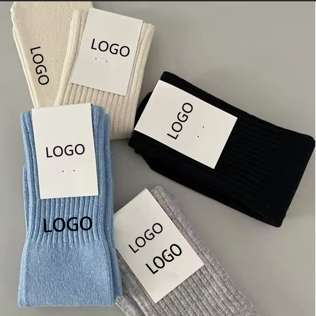 Custom Logo  High Heel  Boat Socks Knitted Twist Embroidery Print Compression logo Men's Designer Wholesale Custom Socks