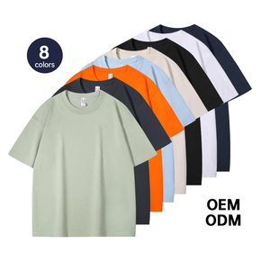 Camiseta de alta calidad en oferta, 220 gramos, impresión personalizada, 60% algodón, 40% poliéster, camiseta lisa para hombre - Product Image 2