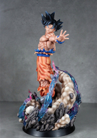 Figurine de dessin animé Dragon Ball, en fibre de verre grandeur nature, statue de Goku en résine, Sculpture Wukong