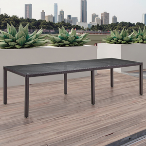 Mesa de comedor al aire libre de diseño moderno personalizado Durable Rattan Garden <span class=keywords><strong>Bistro</strong></span> para boda Beer Pong o Camping - Product Image 4
