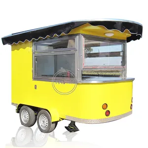 Mini rimorchio Mobile dell'alimento dell'oem da vendere i carrelli dell'alimento su misura furgone di vendita veloce del caffè del gelato con ISO del CE